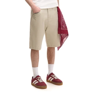 Cropp - Jasne gładkie szorty regular - beżowy