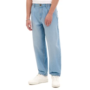 Cropp - Jasne jeansy balloon baggy - niebieski