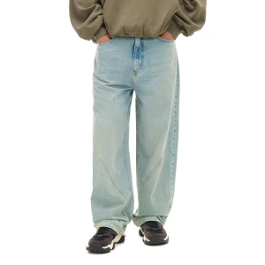 Cropp - Jasne jeansy super baggy - niebieski