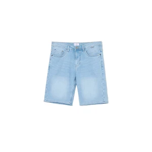 Cropp - Jasne szorty denim regular - niebieski