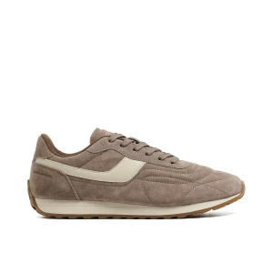 Cropp - Jasnobrązowe sneakersy z zamszem - brązowy