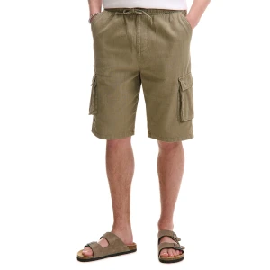 Cropp - Jasnobrązowe szorty z kieszeniami cargo - brązowy