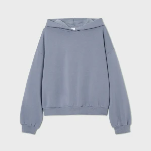 Cropp - Jasnofioletowa bluza boxy z kapturem - fioletowy