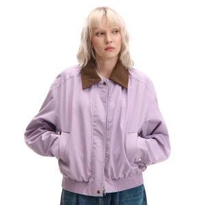 Cropp - Jasnofioletowa kurtka z odpinanym kołnierzem - fioletowy