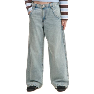 Cropp - Jasnoniebieskie jeansy baggy - niebieski