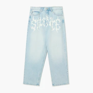 Cropp - Jasnoniebieskie jeansy super baggy - niebieski