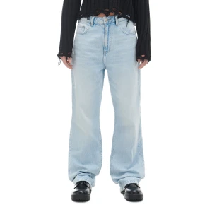 Cropp - Jasnoniebieskie jeansy wide leg - niebieski