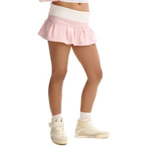 Cropp - Jasnoróżówe spódnico-spodenki z podwinięciem - różowy