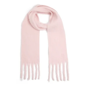 Cropp - Jasnoróżowy szalik z frędzlami - różowy