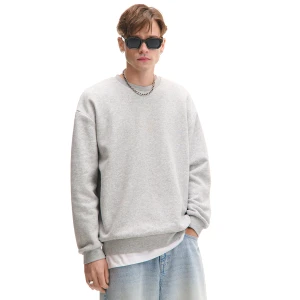 Cropp - Jasnoszara bluza basic - jasny szary