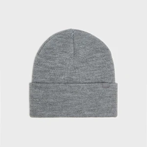 Cropp - Jasnoszara czapka beanie basic - jasny szary