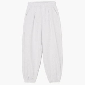 Cropp - Jasnoszare dresowe joggery basic z dzianiny heavy weight - jasny szary
