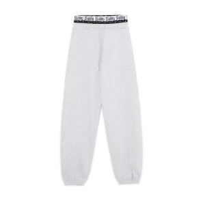 Cropp - Jasnoszare dresy z dekoracyjną taśmą - jasny szary