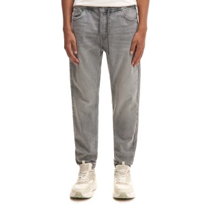 Cropp - Jasnoszare jeansowe joggery - jasny szary