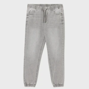 Cropp - Jasnoszare jeansowe joggery - jasny szary