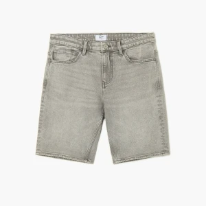 Cropp - Jasnoszare jeansowe szorty regular - jasny szary