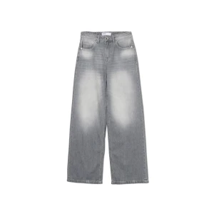 Cropp - Jasnoszare jeansy baggy low waist w stylu vintage - jasny szary
