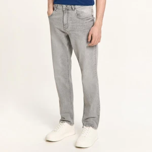 Cropp - Jasnoszare jeansy slim fit - jasny szary