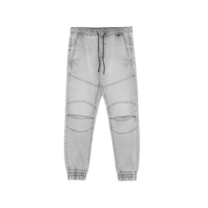 Cropp - Jasnoszare jeansy slim jogger - jasny szary