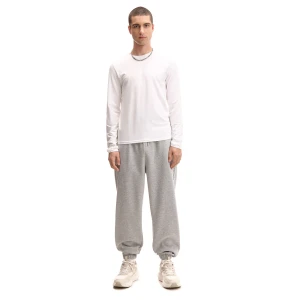 Cropp - Jasnoszare melanżowe dresowe joggery comfort - jasny szary