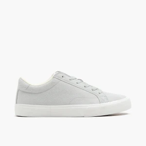 Cropp - Jasnoszare sneakersy z imitacji zamszu - jasny szary