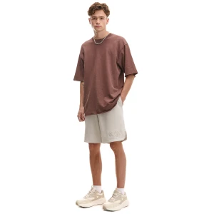 Cropp - Jasnoszare spodenki z dekoracyjnym wykończeniem - jasny szary