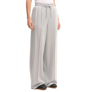 Cropp - Jasnoszare spodnie wide leg z wiskozą - jasny szary