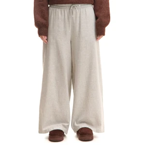 Cropp - Jasnoszare spodnie wide leg z wiskozą - jasny szary