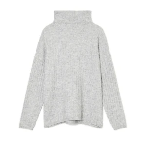 Cropp - Jasnoszary sweter z golfem - jasny szary