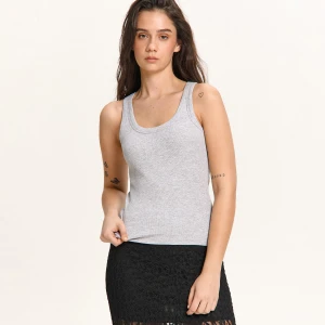 Cropp - Jasnoszary tank top - jasny szary