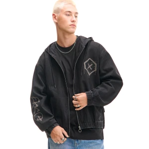 Cropp - Jeansowa kurtka Ekko Arcane - czarny