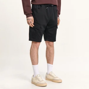 Zdjęcie produktu Cropp - Jeansowe szorty jogger cargo z efektem sprania - czarny