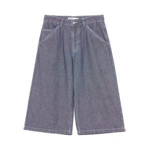 Cropp - Jeansowe szorty jorts longer - granatowy