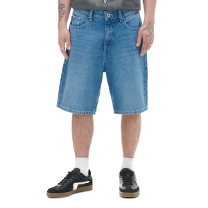 Cropp - Jeansowe szorty loose - niebieski