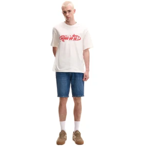 Cropp - Jeansowe szorty regular - granatowy