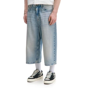 Cropp - Jeansowe szorty skater - niebieski