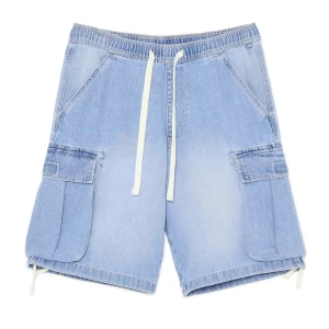 Zdjęcie produktu Cropp - Jeansowe szorty typu baggy jogger - niebieski