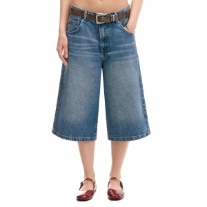 Cropp - Jeansowe szorty typu long jorts - niebieski