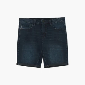 Zdjęcie produktu Cropp - Jeansowe szorty z podwiniętymi nogawkami - surowy granatowy