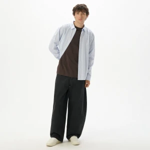 Cropp - Jeansy barrel leg z efektem sprania - czarny