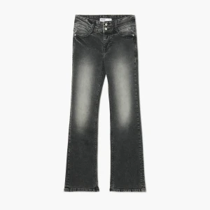 Cropp - Jeansy bootcut z efektem sprania - szary