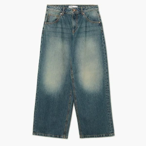 Cropp - Jeansy boyfriend loose fit - granatowy