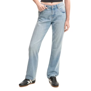 Cropp - Jeansy boyfriend slim vintage - niebieski