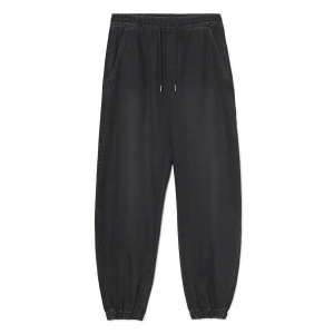 Cropp - Jeansy loose jogger z efektem sprania - czarny