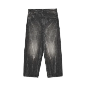 Cropp - Jeansy skater z efektem sprania - szary