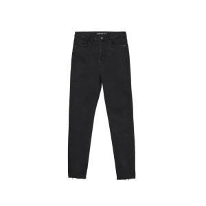 Cropp - Jeansy skinny z surowym wykończeniem - czarny