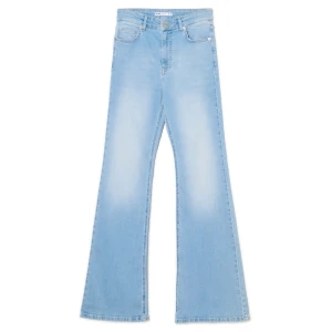 Cropp - Jeansy slim flare - niebieski