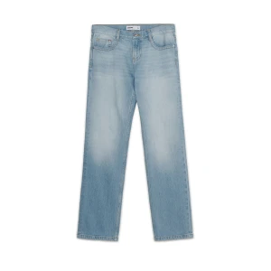 Cropp - Jeansy straight slim vintage - niebieski