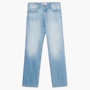 Cropp - Jeansy straight slim vintage - niebieski
