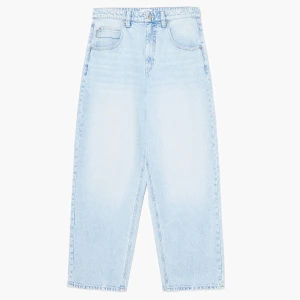 Cropp - Jeansy super baggy multipocket - niebieski